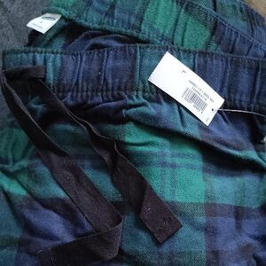 Green and Blue Plaid Pants